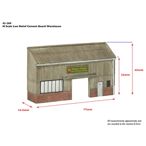 42-269 Low Relief Cement Board Warehouse (image for) 42-269 Low Relief Cement Board Warehouse